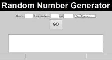 Random Number Generator