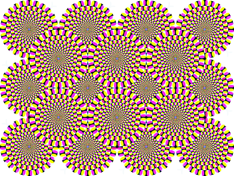 Rotating Circles Illusion