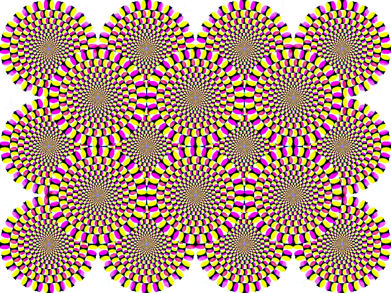 Rotating Circles Illusion