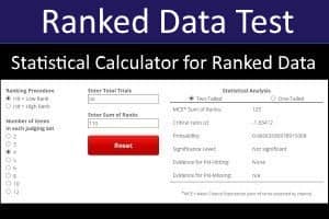 Ranked Data Statistical Calculator